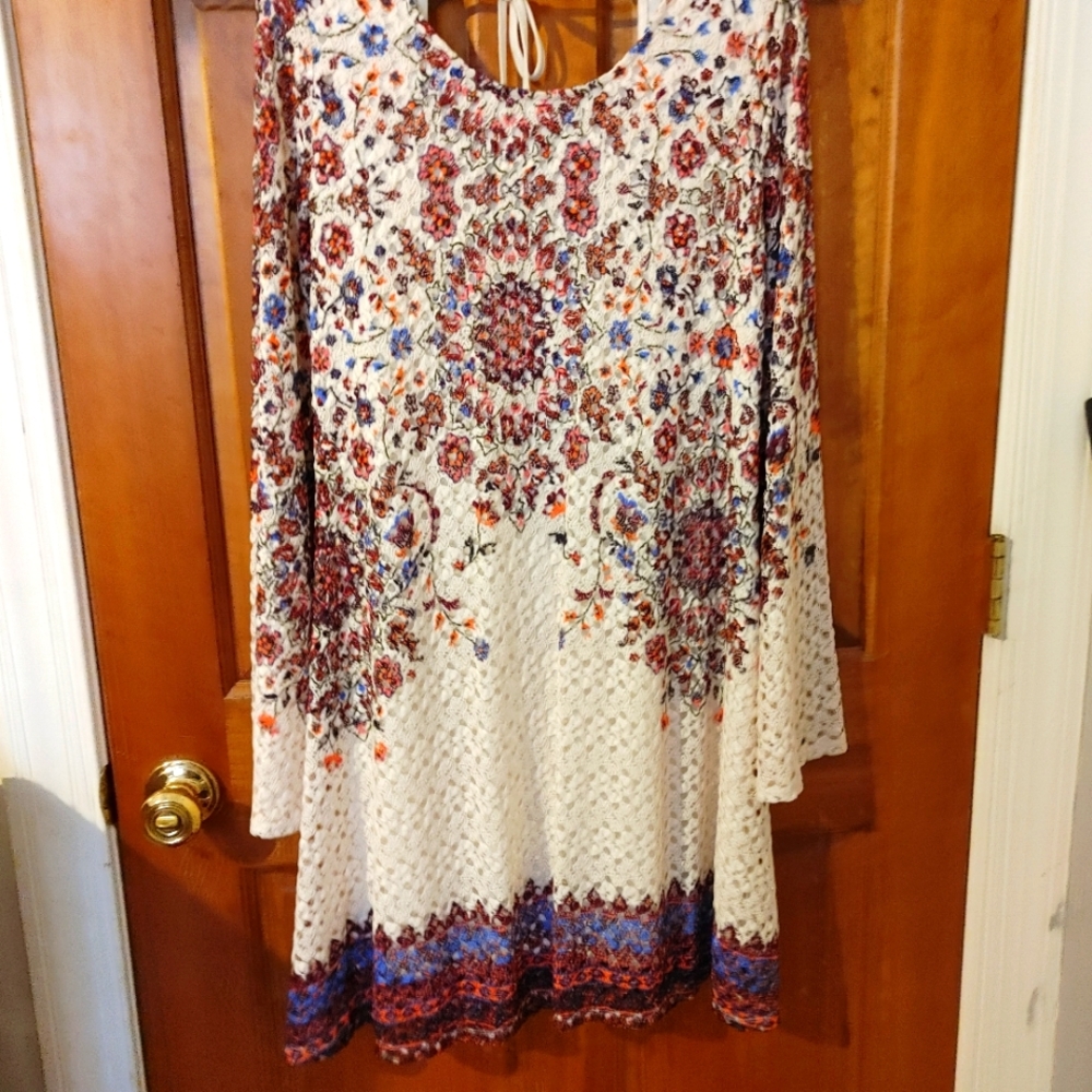 Long sleeve, mini boho, size M